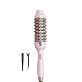 Wavytalk Thermal Brush, Blowout Express 1.7 Inch Blowout Brush, Negative Ion Technology for Creating Smooth Relax Blowouts, Give the Hair Body and Shine, Millennial Pink