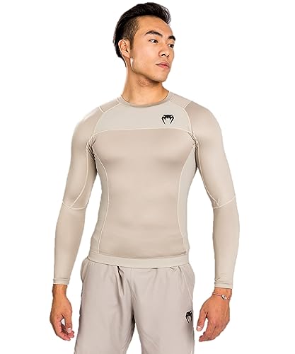 Venum Men's G-fit Air Rashguard Longsleeve-Sand
