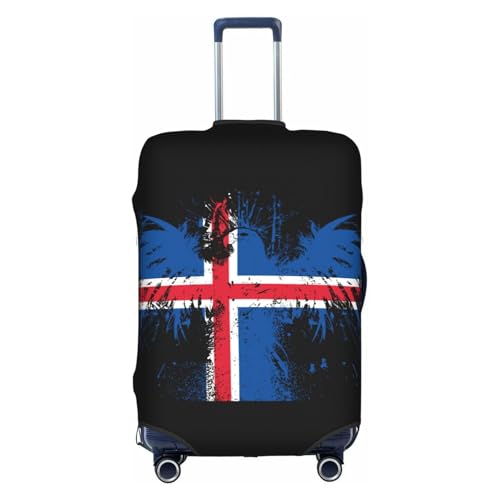 Travel Luggage Cover Iceland Icelander Flag Fashion Washable Baggage Suitcase Protector Fit For Luggage X-Large