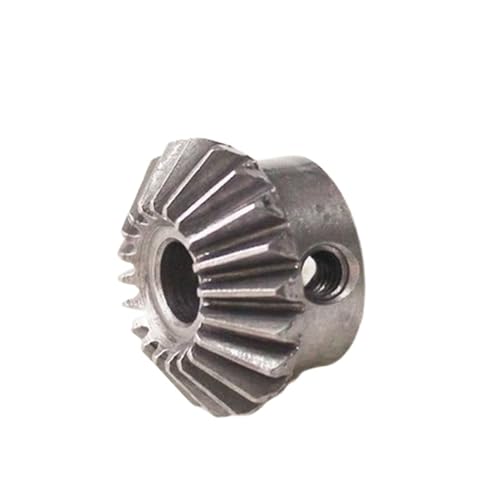 Bevel Gear Pinion Hardware Mechanical 2pcs 1:1 Bevel Gear 1 Modulus 20 Teeth with Inner Hole 5mm 6mm 6.35mm 8mm 90 Degree Drive Commutation Steel Gears Screw(10mm)