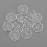 CFTGIW 18pcs Klawiatura Gry Dobra Ręka Odciska Odcisku Palców Keykapa na Wiśni TTC Akko Matte A średnica 24 Mm Odpowiednia Klawiatura Ho Game Kapgamka Zastąpienie (Przezroczysty)