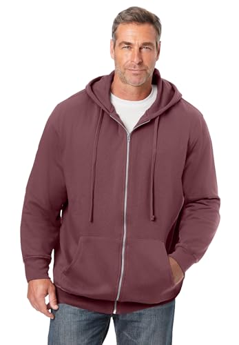 Image of KingSize Men's Big & Tall Fleece Zip-front Hoodie Jacket