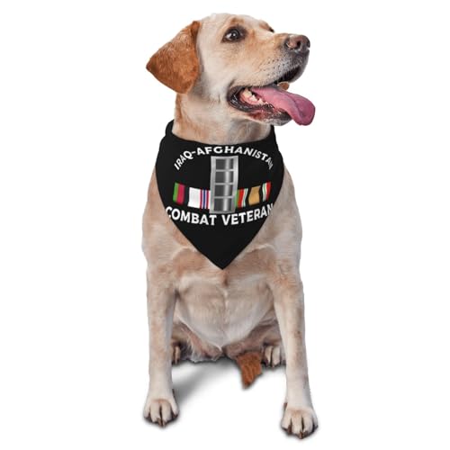 US Army W-4 Chief Warrant Officer 4 W4 CW4 Iraq-Afghanistan Combat Veteran Dog Scarf Pet Bandana Cat Pet Bibs
