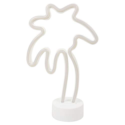 Image of Neon Lights Table Lamp Battery Operated (Green Tree)