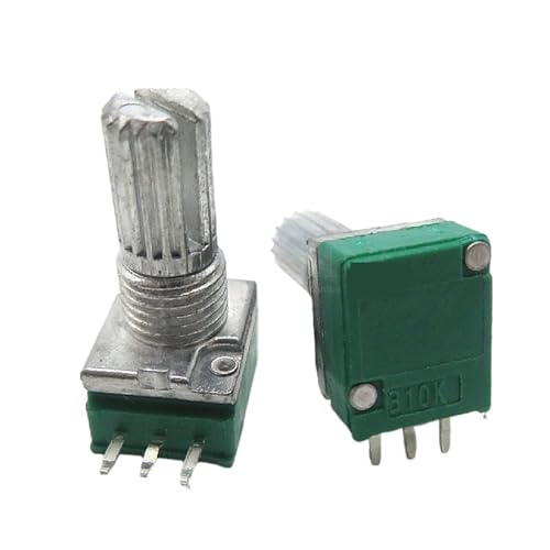 Potenciómetro de audio/amplificador B10K de tres patas RK097N de 5 piezas