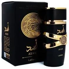 Perfume Asad Perfume Árabe EDP 100ml, Spray Natural, Fragrância amadeirada Eau de Parfum, Kit com Mimo