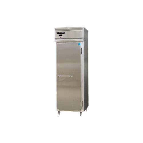 Continental Refrigerator DL1FS-SA Designer Line Single Section Reach In Freezer, Shallow Depth & Stainless Exterior