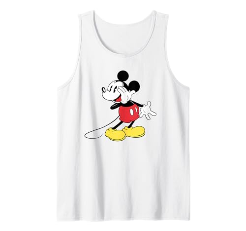 Mickey's Secret Tank Top Disney débardeur noir imprimé pour le quotidien