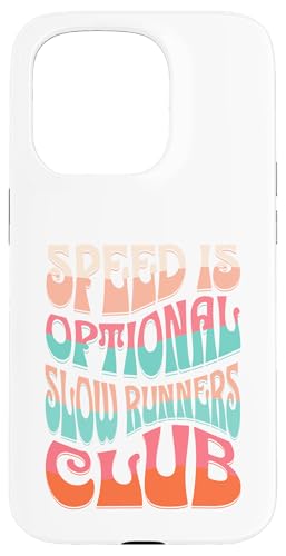 Funny Funky Colorful Speed is option Slow Runners Club Pun ?????? iPhone 15 Pro ?