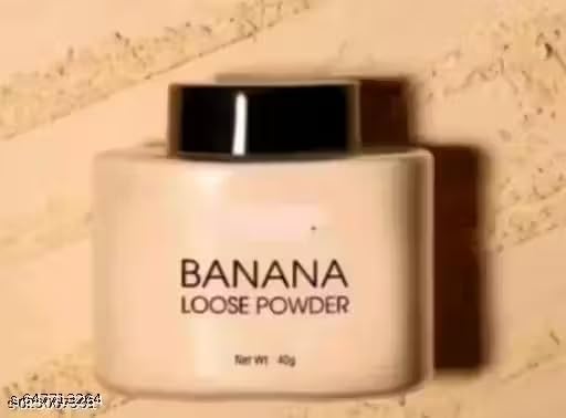 Image of Makeup Kit with Banana Loose Powder 40g, 3 in 1 Primer 30ml Oil Free, Long Lasting, Liquid Foundation, Concealer, Makeup Fixer
