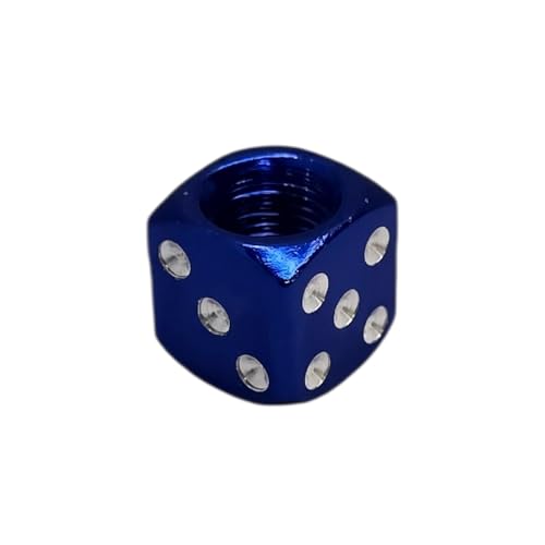 capsulas de válvula cyclingcolors 2 x tapa de válvula de aluminio para válvula Schrader llantas bicicleta motocicleta coche quad patineta eléctrica, azul miniatura 2