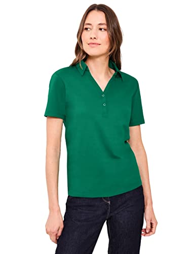Cecil Damen Basic Poloshirt in Unifarbe