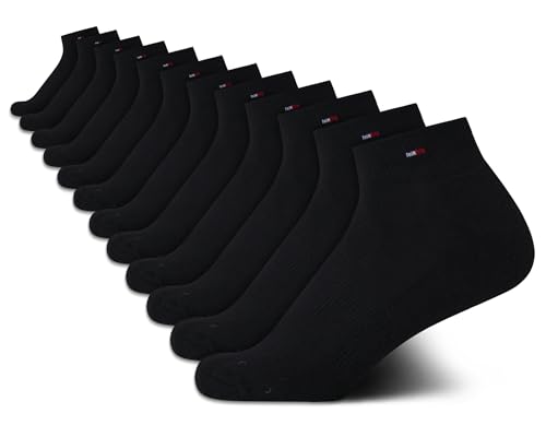 Image of Tommy Hilfiger Womens Quarter Socks - 12 Pack Athletic Performance Cushioned Running Socks for Women with Arch Support
