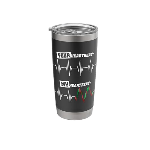 31N84ASU+IL. SL500  - Trader Heartbeat Your & My Heart Stock Market Forex Trading Stainless Steel Insulated Tumbler