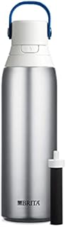 Brita Stainless Steel Water Filter Bottle, Stainless Steel, 20 Ounce, 1 Count