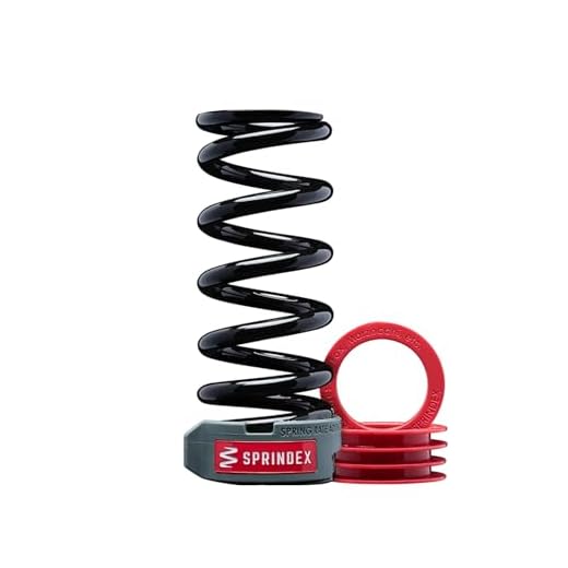 Sprindex Enduro Rear Shock Spring Black, 500-550lbs, 65mm