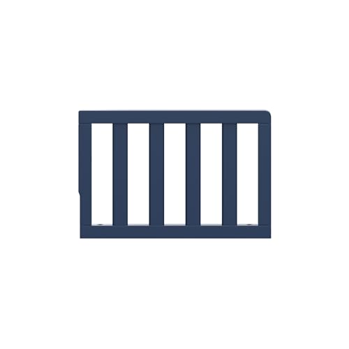 Image of Storkcraft & Graco Toddler Safety Guardrail with Slats (Midnight Blue) - GREENGUARD Gold Certified, Converts Compatible Storkcraft & Graco Crib to Toddler Bed, Each Guardrail Sold Individually