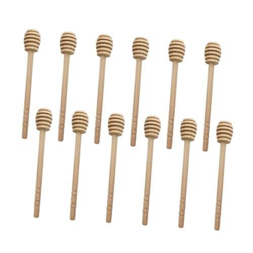 GRIRIW 18pcs Coffee Mixing Stick Syrups for Coffee Drinks Honey Dippers Bulk Honey Server Honey Ladle Coffee Honey Stick Honeycomb Stick Honey Spoon Coffee Syrup Wooden re-usable