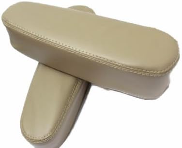 Fits 2005-2015 Nissan Armada Real Beige Leather Seat Armrest Covers (Skin Only)