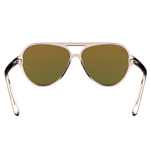 Blenders Eyewear Skyway – Polarized Sunglasses with Aviator Frames, Wrap-Around Silhouette – 100% UV Protection – For Women4