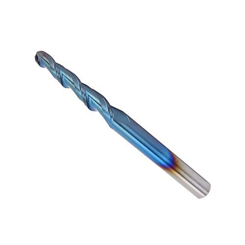 1 Pcs End Mill Tungsten Cemented Carbide 2T Blue Super Hard Coating Milling Cutter for Router Bits Rotary Bits Tool(R2.030.5D675)
