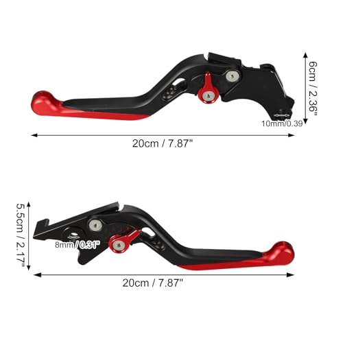 Levier de frein et embrayage Honda Monkey 125 pliables en finition noire