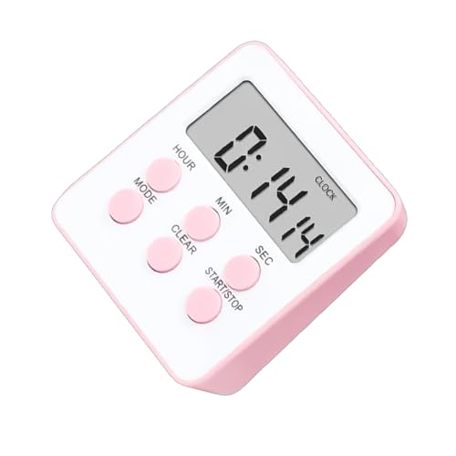Temporizador digital de cocina con pantalla LED brillante, cronómetro, funciona con pilas, accesorios de gestión eficaz del tiempo