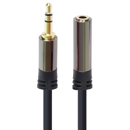 PremiumCord Câble d'Extension Jack HQ 3,5 mm, Fiche Jack 3,5 mm, Fiche vers Prise, Câble d'Extension Audio Pour Casque Auxiliaire, Blindé, Connecteur...