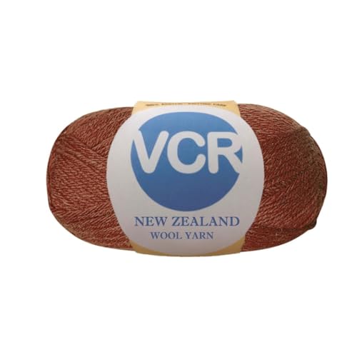 Image of VCR Brown Chunky Wool Yarn, 100 Grams, Hank, 196 Meters, 100% New Zealand Wool Knitting Yarn, Soft Crosia Thread Suitable for Baby Blankets & Booties Pack of 1