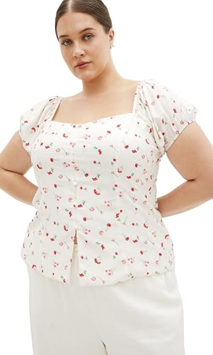 Image of City Chic Women's Plus Size Top - Daydreamer V Neck Print
