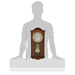 Bulova Clocks C3542 Cranbrook Wall Mount Analog Wooden Chiming Clock, Brown - Image 4