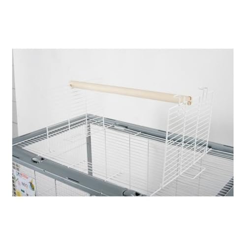Zolux Käfig für Wellensittiche, Neo Jili, Grau, L 78 x T 48 x H 112 cm