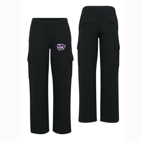 Kansas State University Luxe Fleece Cargo Sweatpant with Powercat Logo