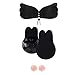 Produktbild illuva Klebe BH Push Up Lifting Bra Unsichtbarer Brust Lift Up Adhesive Aufkleber Trägerloser Rückenfrei Büstenhalter Stick on Bra, L: C-D Cup, Schwarz