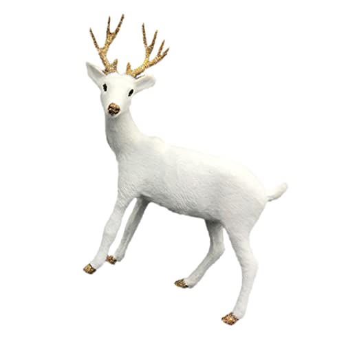 BESPORTBLE Figurine Miniature de Renne de Noël Jouet Animaux Artificiels Modèle Animal pour Décoration de Bureau Maison