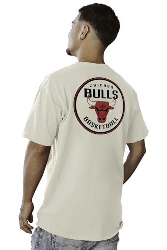 Image of Blue 84 NBA Unisex-Adult NBA Officially Licensed T-Shirt Ringspun Front /Back Ivory