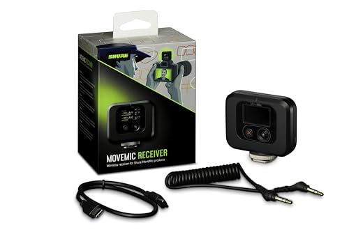 Image of Shure MoveMic Receiver - Cold Shoe Mountable Camera Receiver for MoveMic Lavalier Microphones, Compatible with Most DSLR Cameras and Computers, for Mobile Content Creators (MV-R-Z7)