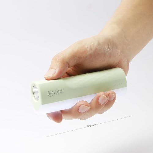 Image of Mr. Light Torch Rechargeable with Emergency Light, 210 Lumens, 800mAh Battery, USB Type-C Charging, 5 Modes Dimmable, Mini Portable Flashlight for Daily Use(Light Blue)