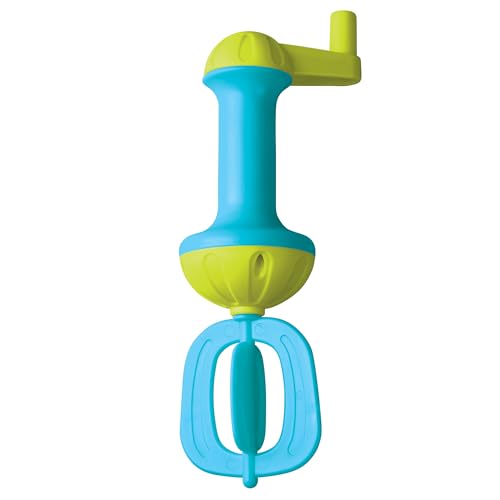 Image of HABA Toddler Bath Toys: Bubble Bath Kids Whisk - for Kids' Sensory Play, Motor Skills, and Bath Time Fun, Blue