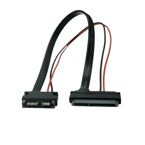 Cable SATA Serial 22Pin 7+15 hembra a Slimline SATA 13Pin 7+6 macho 30 cm