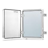 QILIPSU Hinged Clear Cover Stainless Steel Latch Junction Box with Inner Door 410x310x180mm,...