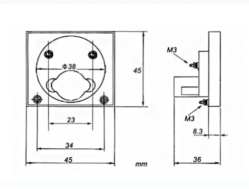 Panel analógico de corriente continua 91C4 para control de voltaje en cuadros eléctricos 5