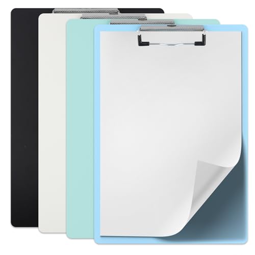 クリップボード A4 縦 バインダー A4 おしゃれ 4枚入 吊り下げ穴付き 携帯便利 学校 オフィス 事務用品 バインダー クリップボード 看護 教師 学生用 会議用