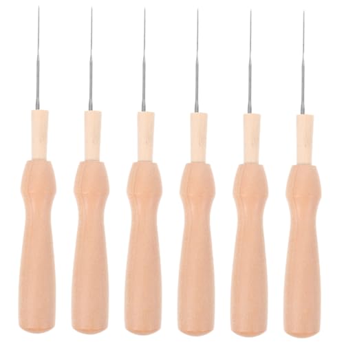 HAPINARY 6pcs Felt Needle Felting Kit Punch Needle Set DIY Felting Craft Tools for Wool Felt Embroidery Accessories