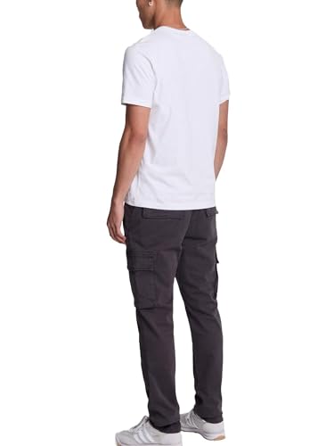 Pantalon cargo Upton Park Lyle & Scott noir à coupe ajustée - 3