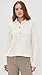 Free People Women's Trading Up Polo, Ivory, Off White, XS