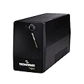 Tecnoware Power Systems - UPS ERA PLUS 1200VA, Protezione contro blackout, Stabilizzatore di tensione, Funzionamento silenzioso, Software di gestione PC, Autonomia 17-60 min, USB, AVR, Nero, 1200 VA