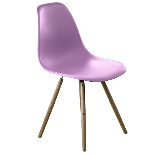 POSTQUAM Italian Design Silla Eiffel Pink (53X46X80-ASIENTO AL Suelo 45CM), Único, Estándar