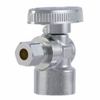 SharkBite FIPA1214Z Brass Ball Angle Valve, Quarter Turn, 1/2 x 1/4 In. - Quantity 6