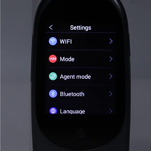言語翻訳デバイス、アップグレード モデル 85 言語ポケット音声翻訳機サポート オフライン/WiFi/ホットスポット、双方向 2.4 インチ タッチ スクリーン インスタント翻訳デバイス(白)